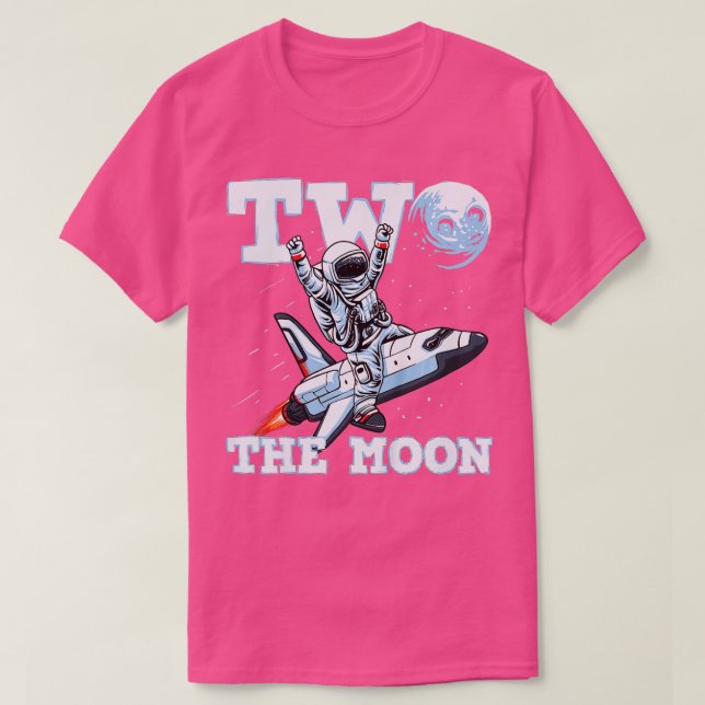 Camiseta Los niños dos el segundo cumpleaños de la luna (Diseño del anverso)