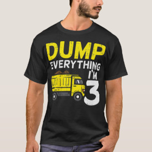 Camiseta Los Niños Duchan Todo El Camión De Tres Años De Ed