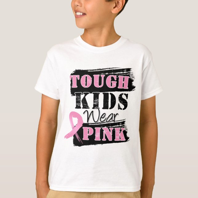 Camiseta Los niños duros llevan el rosa - conciencia del (Anverso)