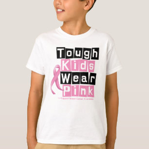 Camiseta Los niños duros llevan el rosa para la conciencia