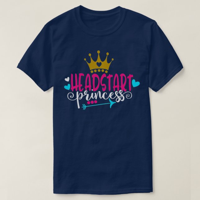 Camiseta Los niños empiezan la Princesa de regreso a la esc (Diseño del anverso)