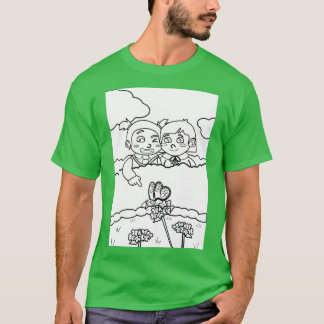 Camiseta Los niños encuentran una mariposa como Coloring Bo