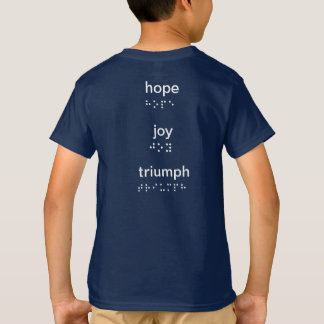 Camiseta Los niños esperan que la alegría triunfe en la cam