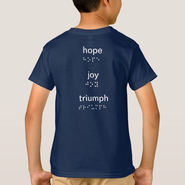 Camiseta Los niños esperan que la alegría triunfe en la cam (Reverso)