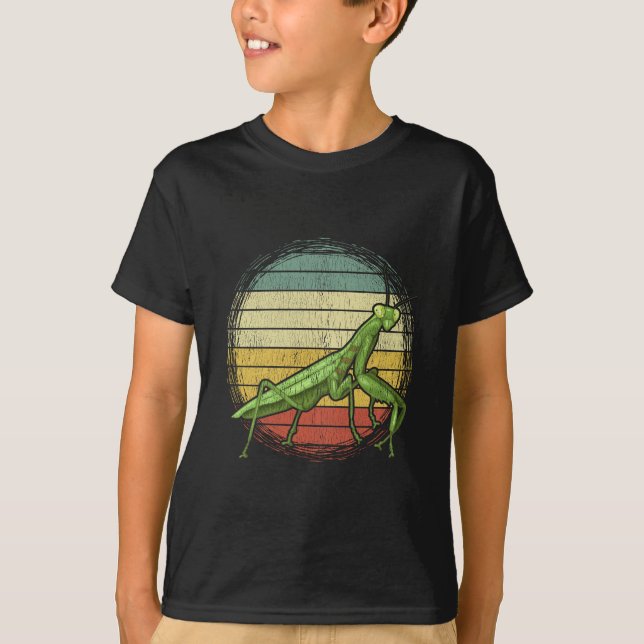 Camiseta Los niños fanáticos de los insectos de mantis reza (Anverso)