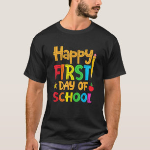 Camiseta Los niños felices del primer día de clases son bie