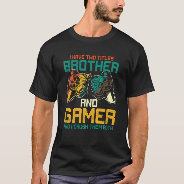 Camiseta Los niños gamer regalan ideas videojuegos Lover Br (Anverso)