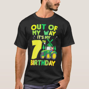 Camiseta Los niños granjeros son mi cumpleaños número 7
