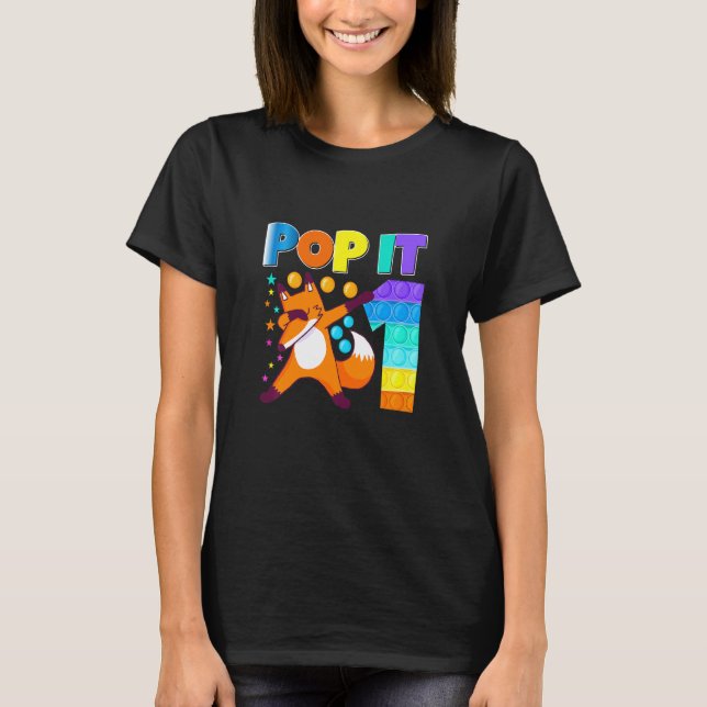 Camiseta Los niños lo hacen Fox Happy 1er cumpleaños Un zor (Anverso)