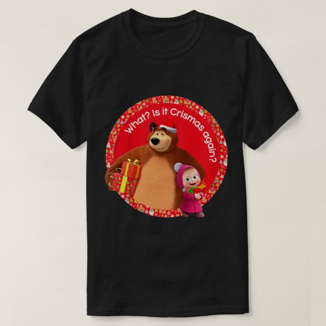Camiseta Los niños Masha y la navidad de los moras (Diseño del anverso)