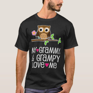 Camiseta Los niños mi Grammy y Grampy me aman a la lechuza