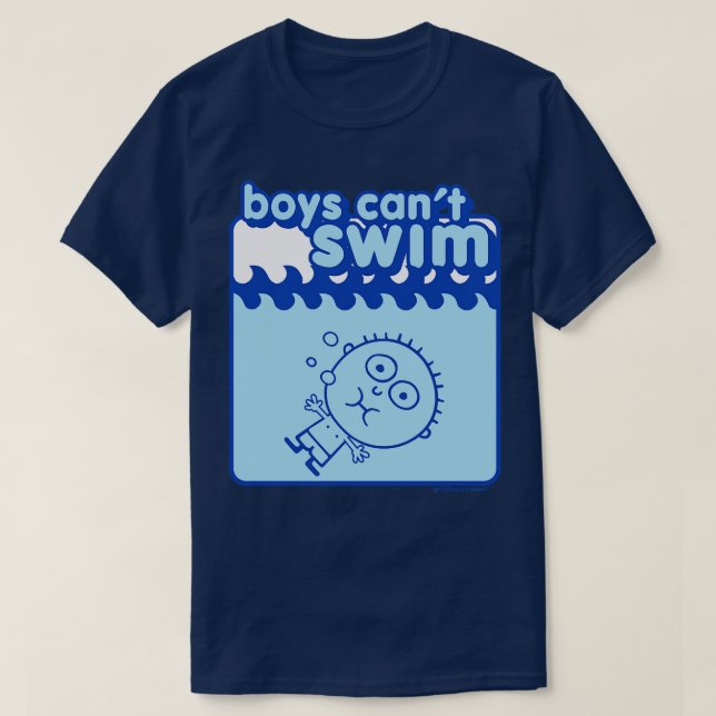 CAMISETA LOS NIÑOS NO NADAN (Diseño del anverso)