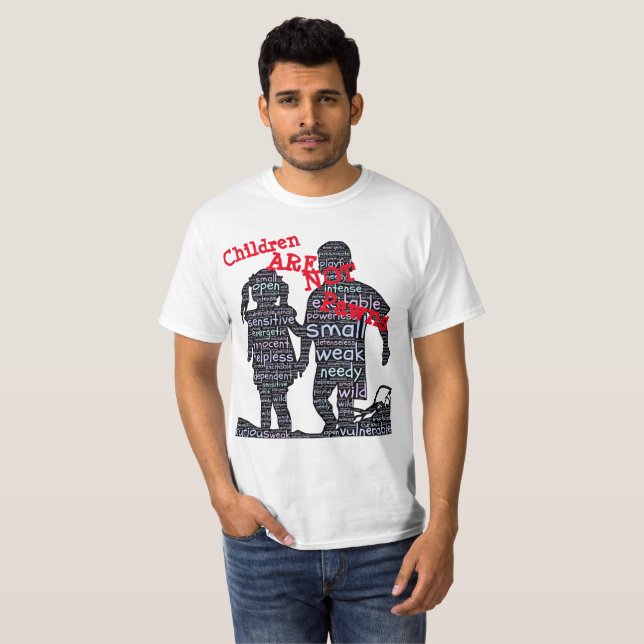 Camiseta ¡Los niños no son empeños! (Anverso completo)