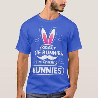 Camiseta Los niños olvidan los conejitos que estoy persigui