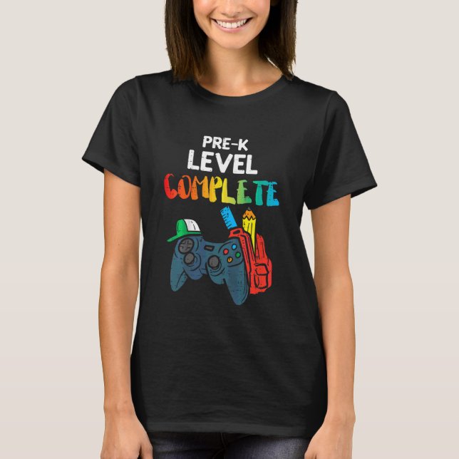 Camiseta Los niños pre K Level Complete Game Controller el  (Anverso)