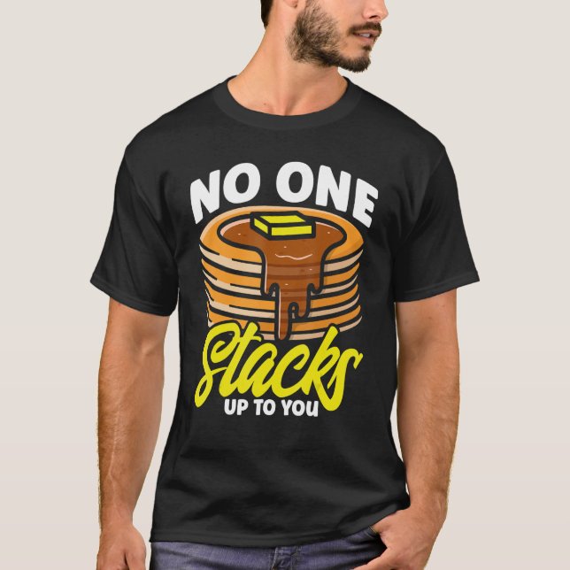 Camiseta Los Niños Que Aman El Panqueque Nadie Se Apega A U (Anverso)