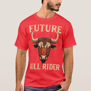 Camiseta Los niños que viajan en toros de rodeo se burlan d