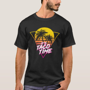 Camiseta Los niños retro de la comida mexicana en la época 