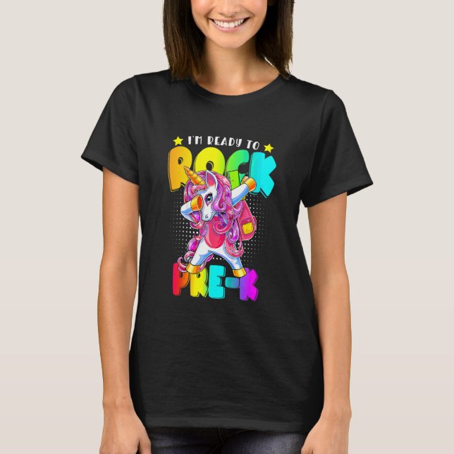 Camiseta Los niños sacuden a los Chicas de Unicornio de nue (Anverso)