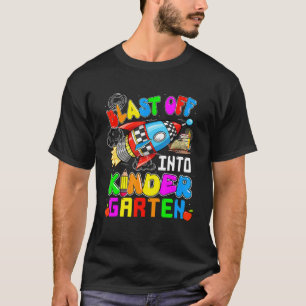 Camiseta Los niños se estrellan contra el divertido cohete 