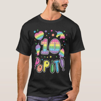 Camiseta Los Niños Se Ganan 10 Años Chicas De Cumpleaños Ni