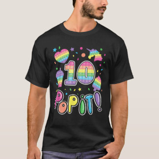 Camiseta Los Niños Se Ganan 10 Años Chicas De Cumpleaños Ni