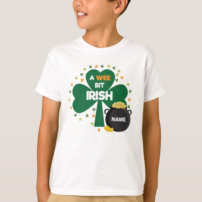 Camiseta ¡Los niños se marean un día un poco irlandeses! (Anverso)