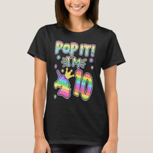 Camiseta Los niños se mueven 10 años, Chicas de cumpleaños