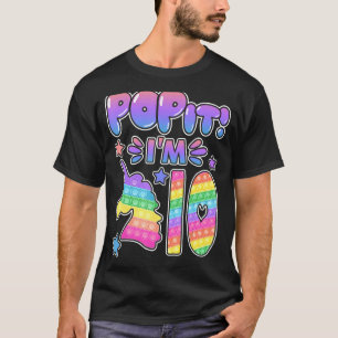Camiseta Los niños se mueven 10 años, Chicas de cumpleaños