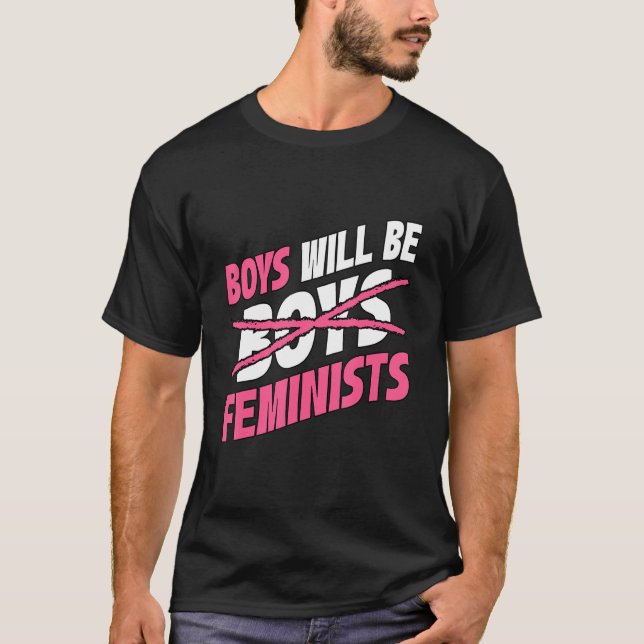 Camiseta Los niños serán feministas Derechos Feminismo Soci (Anverso)