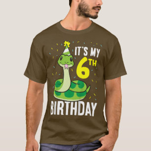 Camiseta Los niños serpientes son mi sexto cumpleaños, cump