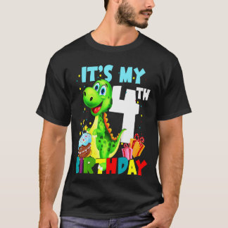 Camiseta Los niños son mi cuarto cumpleaños, chicos, feliz 