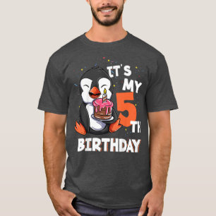 Camiseta Los niños son mi quinto cumpleaños, un bebé de cin