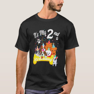 Camiseta Los Niños Son Mi Segundo Chica De Cumpleaños Con P