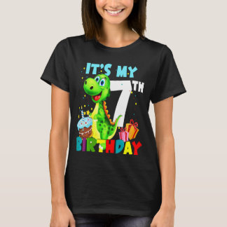Camiseta Los niños son mi séptimo cumpleaños, chicos, feliz