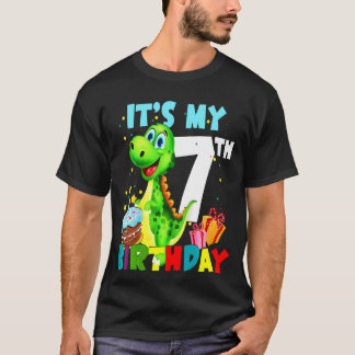 Camiseta Los niños son mi séptimo cumpleaños, chicos, feliz