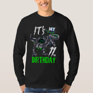Camiseta Los niños son mi undécimo cumpleaños Dino Rex Bir 
