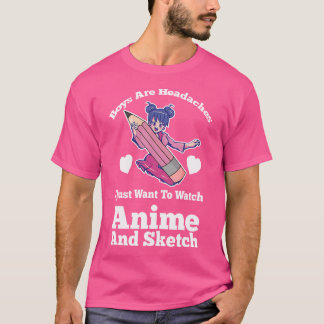 Camiseta Los Niños Son Mirados Anime Y Sketch Anime Anime Y