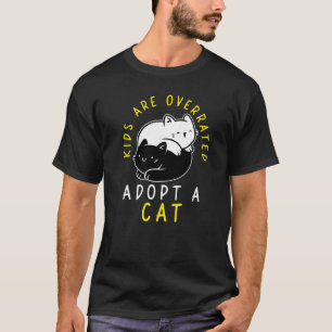 Camiseta Los niños son sobrevalorados adopta un gato DINK 6