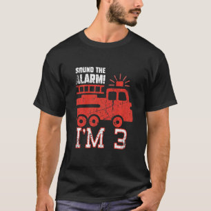Camiseta Los niños suenan la alarma, tengo 3 años de cumple