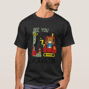 Camiseta Los Niños Te Ven Después Excavador Para Niños Pequ