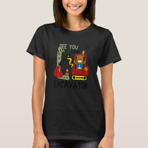 Camiseta Los Niños Te Ven Después Excavador Para Niños Pequ
