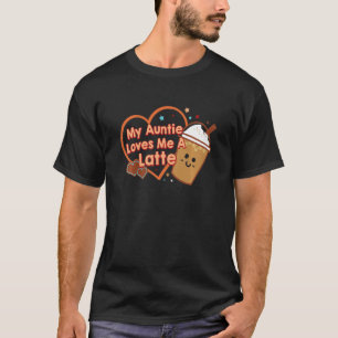 Camiseta Los Niños Tía Café Mi Tía Me Ama Un Pequeño