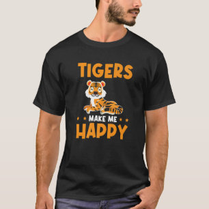Camiseta Los niños tigres de animales salvajes me hacen fel