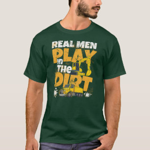 Camiseta Los Niños Verdaderos Juegan En La Excavadora Diver