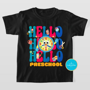 Camiseta Los niños vuelven a la escuela Hola T-Shirt pree