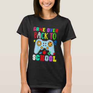 Camiseta Los niños vuelven al juego escolar por encima del 