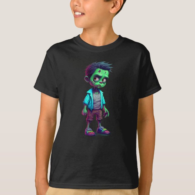 Camiseta Los niños zombies de Halloween son divertidos (Anverso)