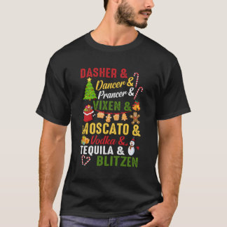 Camiseta Los nombres de los renos alcohólicos Py
