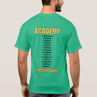 Camiseta los nombres encendido apoyan